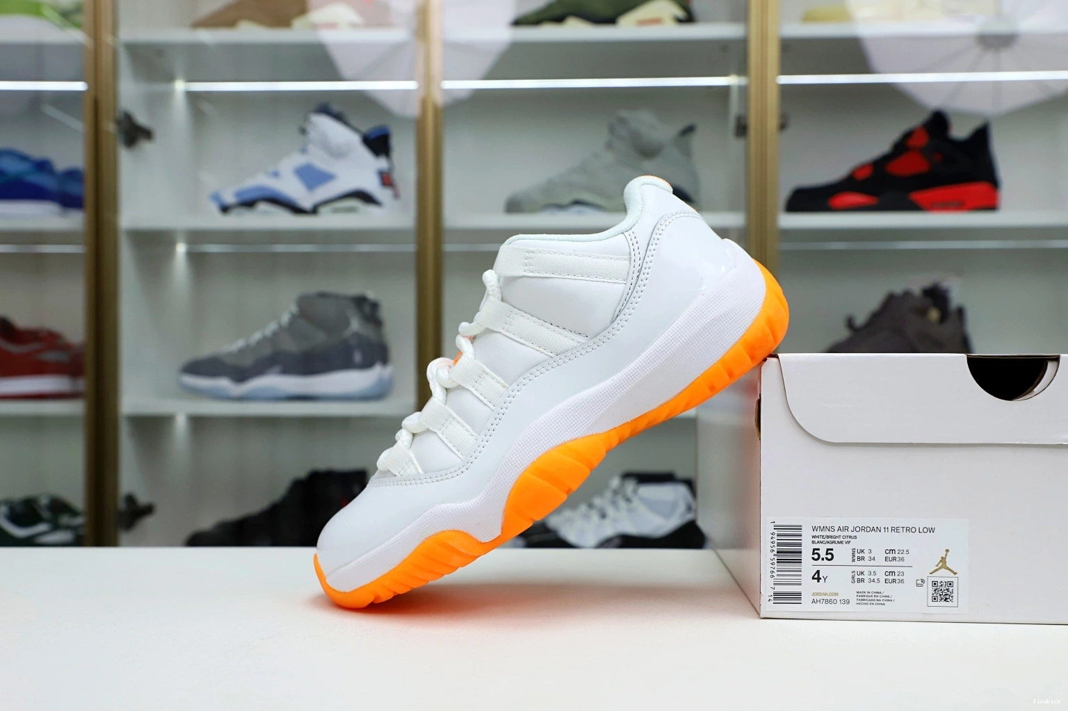 WMNS AIR 'BRIGHT CITRUS' 11 JORDAN RETRO LOW 0809
